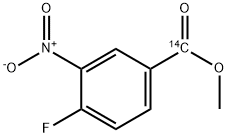 4-Fluoro-3-nitromethylbenzoate, [carbonyl-14C]- 结构式