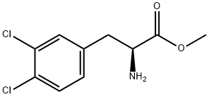 METHYL (2S)-2-AMINO-3-(3,4-DICHLOROPHENYL)PROPANOATE 结构式