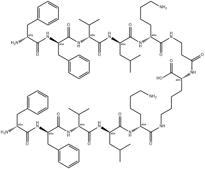 (FFVLK)2(BETAA)K (TANDEM DIMER) 结构式