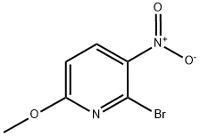 6-Methoxy-3-nitro-2-bromopyridine 结构式
