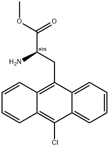 METHYL (2R)-2-AMINO-3-(10-CHLORO(9-ANTHRYL))PROPANOATE 结构式