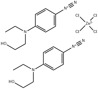 N-ETHYL-N-HYDROXYETHYL-P-DIAZOANILINE ZINC CHLORIDE 结构式