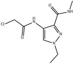 4-(2-Chloro-acetylamino)-1-ethyl-1H-pyrazole-3-carboxylic acid methylamide 结构式
