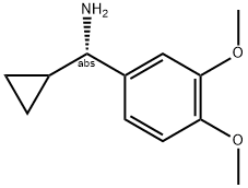 (1S)(3,4-DIMETHOXYPHENYL)CYCLOPROPYLMETHYLAMINE 结构式