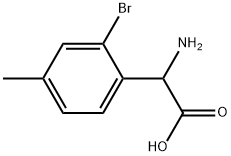 AMINO-(2-BROMO-4-METHYL-PHENYL)-ACETIC ACID 结构式