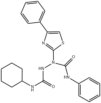 N~1~-PHENYL-1-[4-PHENYL-1,3-THIAZOL-2-YL]-N~2~-CYCLOHEXYL-1,2-HYDRAZINEDICARBOXAMIDE 结构式