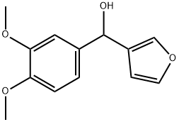 3,4-DIMETHOXYPHENYL-(3-FURYL)METHANOL 结构式