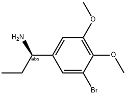 (1R)-1-(5-BROMO-3,4-DIMETHOXYPHENYL)PROPYLAMINE 结构式