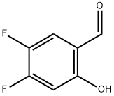 4,5-DIFLUORO-2-HYDROXYBENZALDEHYDE 结构式