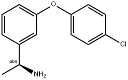 (1S)-1-[3-(4-CHLOROPHENOXY)PHENYL]ETHYLAMINE 结构式