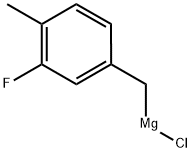 3-FLUORO-4-METHYLBENZYLMAGNESIUM CHLORIDE 结构式