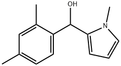 2,4-DIMETHYLPHENYL-(1-METHYL-2-PYRROLYL)METHANOL 结构式