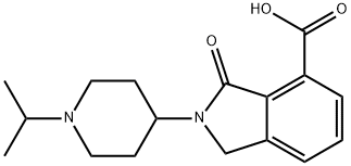 2-(1-ISOPROPYL-PIPERIDIN-4-YL)-3-OXO-2,3-DIHYDRO-1H-ISOINDOLE-4-CARBOXYLIC ACID 结构式