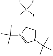 1,3-BIS-(TERT-BUTYL)-4,5-DIHYDRO-1H-IMIDAZOLIUM TETRAFLUOROBORATE 结构式