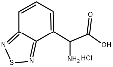AMINO(2,1,3-BENZOTHIADIAZOL-4-YL)ACETIC ACID HYDROCHLORIDE 结构式