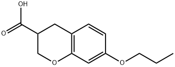 7-PROPOXYCHROMANE-3-CARBOXYLIC ACID 结构式