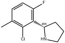 (2S)-2-(2-CHLORO-6-FLUORO-3-METHYLPHENYL)PYRROLIDINE