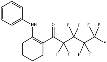 1-(N-PHENYLAMINO)-2-(PERFLUOROPENTANOYL)CYCLOHEXENE 结构式