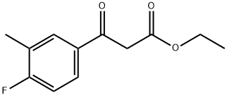 ETHYL (4-FLUORO-3-METHYLBENZOYL)ACETATE 结构式