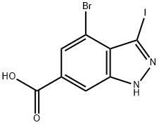 4-Bromo-3-iodo-1H-indazole-6-carboxylicacid