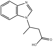 3-苯并咪唑基-1-基-丁酸 结构式