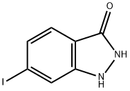 3-HYDROXY-6-IODO (1H)INDAZOLE 结构式