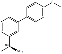 (1S)-1-[3-(4-METHYLTHIOPHENYL)PHENYL]ETHYLAMINE 结构式