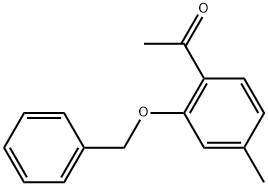 1-[2-(BENZYLOXY)-4-METHYLPHENYL]ETHANONE 结构式