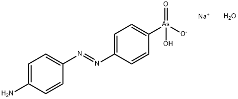 4-(4-AMINOPHENYLAZO)PHENYLARSONIC ACID MONOSODIUM SALT HYDRATE 结构式