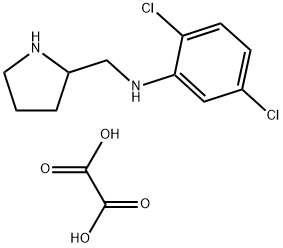(2,5-Dichloro-phenyl)-pyrrolidin-2-ylmethyl-amine, oxalic acid 结构式