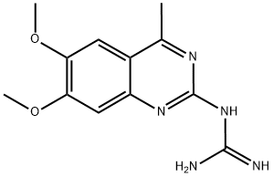N-(6,7-DIMETHOXY-4-METHYLQUINAZOLIN-2-YL)GUANIDINE 结构式