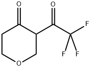 3-(TRIFLUOROACETYL)TETRAHYDROPYRAN-4-ONE 结构式