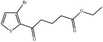 ETHYL 5-(3-BROMO-2-THIENYL)-5-OXOVALERATE 结构式