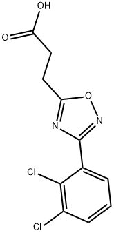 3-[3-(2,3-DICHLOROPHENYL)-1,2,4-OXADIAZOL-5-YL]PROPANOIC ACID 结构式