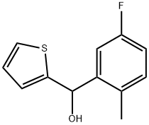 3-FLUORO-6-METHYLPHENYL-(2-THIENYL)METHANOL 结构式