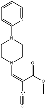 METHYL-3-(4-(2-PYRIDYL)-PIPERAZINO)-2-ISOCYANO-ACRYLATE 结构式