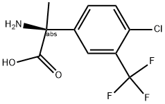 (2S)-2-AMINO-2-[4-CHLORO-3-(TRIFLUOROMETHYL)PHENYL]PROPANOIC ACID 结构式