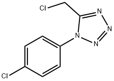 5-(氯甲基)-1-(4-氯苯基)-1H-四唑 结构式