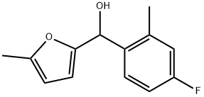 4-FLUORO-2-METHYLPHENYL-(5-METHYL-2-FURYL)METHANOL 结构式