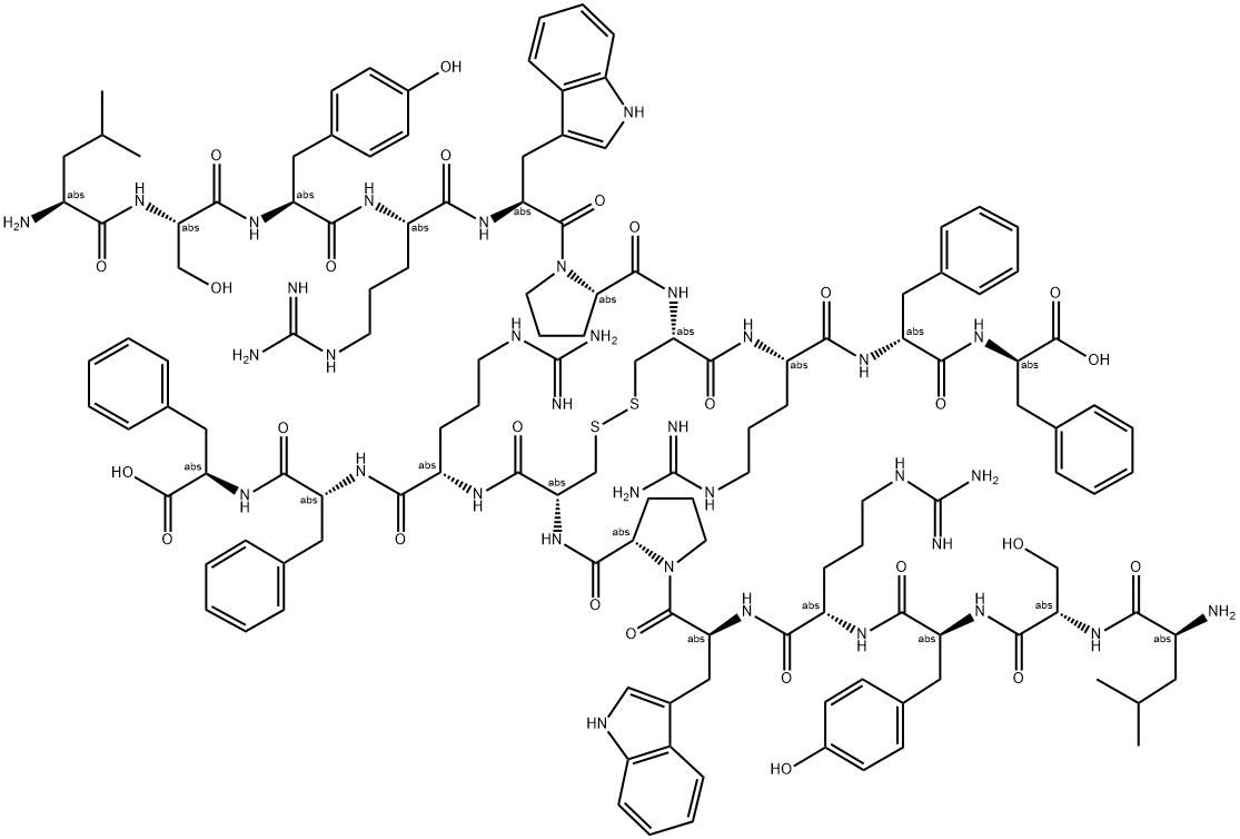 (TRP11,D-PHE15,16)-CXCL12 (7-16) (DIMER) (HUMAN, CAT, MOUSE) 结构式