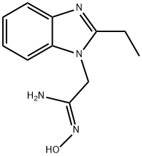 (1Z)-2-(2-ETHYL-1H-BENZIMIDAZOL-1-YL)-N'-HYDROXYETHANIMIDAMIDE 结构式