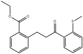 3-(2-CARBOETHOXYPHENYL)-2'-METHYLTHIOPROPIOPHENONE 结构式