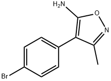 4-(4-溴苯基)-3-甲基异唑-5-基胺 结构式