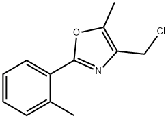 4-(氯甲基)-5-甲基-2-(2-甲基苯基)-1,3-恶唑 结构式