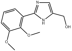 2-(2,3-Dimethoxyphenyl)-5-hydroxymethylimidazole 结构式