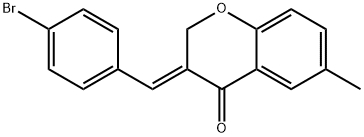(E)-3-(4-Bromobenzylidene)-2,3-dihydro-6-methylchromen-4-one 结构式