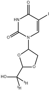 5-IODOURACIL DIOXOLANE, [5'-3H]- 结构式