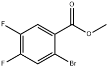 2-溴-4,5-二氟苯甲酸甲酯 结构式