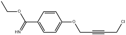 4-(4-CHLORO-BUT-2-YNYLOXY)-BENZIMIDIC ACID ETHYL ESTER 结构式