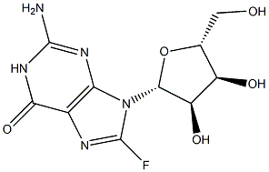 8-FLUOROGUANOSINE 结构式